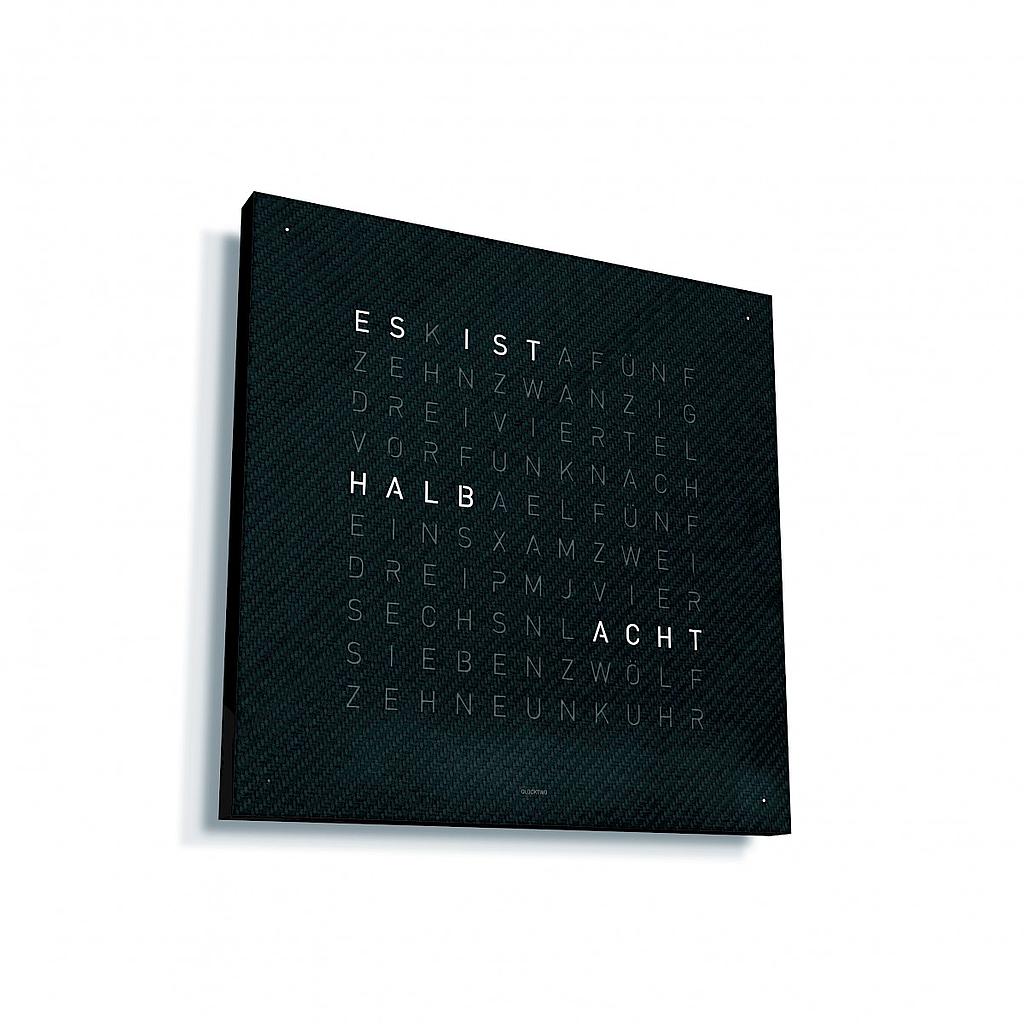 Horloge Qlocktwo Classic Carbone