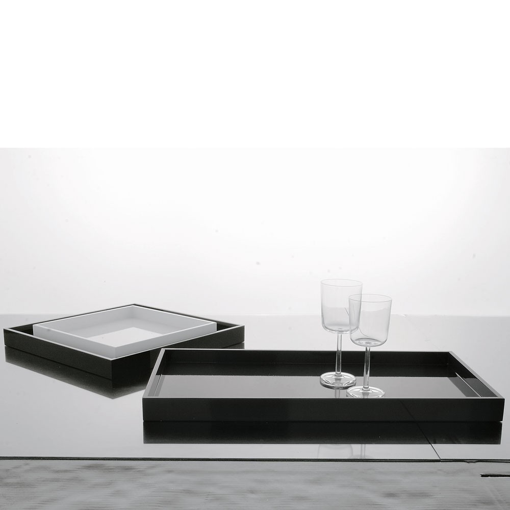 Plateau rectangulaire blanc